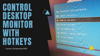 Control your monitor brightnesscontrast through hotkeys using ClickMonitorDDC [upl. by Oiramel179]