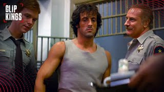 Jail Scene Confrontation FULL SCENE  Rambo First Blood [upl. by Yentuoc986]