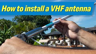 How to Install a Seachoice VHF Antenna On Your Boat [upl. by Jerrilyn]