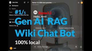 llama32 Gen AI RAG app running on locally hosted ollama  intro [upl. by Papp]