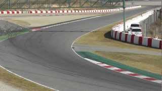 Barcelona Formula 1 test 24 February Campsa corner [upl. by Bergeron]