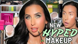 Full Face of NEW HYPED Fall Makeup Melt Cosmetics Universal Monsters Merit Smashbox Milk Makeup [upl. by Nais]