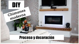 DIY cómo hacer la base para una chimenea moderna eléctrica [upl. by Engracia528]