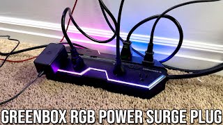 Greenbox RGB USB Surge Protector Power Strip [upl. by Lanti]