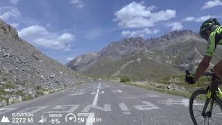 Galibier descent by bike French Alps [upl. by Akeemat]