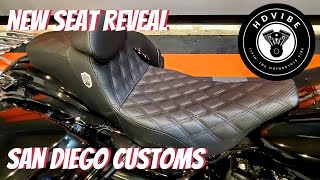 San Diego Customs Pro Series Harley Touring Seat by Saddlemen [upl. by Israeli571]