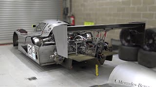 The Legendary Mercedes Sauber C911 Group C Car Engine Sound  50L Mercedes M119 Twin Turbo V8 [upl. by Aubry]