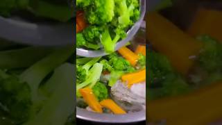 Blanching Broccoli and Carrots [upl. by Cadmar526]