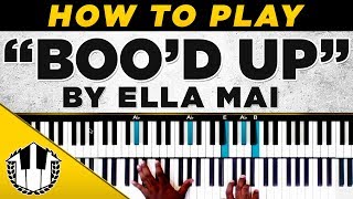 How to Play quotBood Upquot by Ella Mai  Easy Piano Tutorial [upl. by Emmalynne]