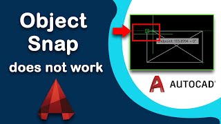 Why Object Snap does not work in AutoCAD [upl. by Bunow]