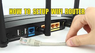 HOW TO SETUP WIFI ROUTER [upl. by Ahsimat]