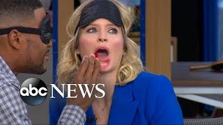 Michael Strahan and Sara Haines try the BirdBoxChallenge [upl. by Lraep]