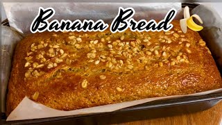 Easiest Banana Bread Recipe 🍌No Mixer [upl. by Akinet9]