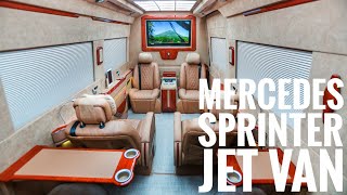 Ertex Private Jet Van Luxury Sprinter Business Lounge [upl. by Eeslehc]