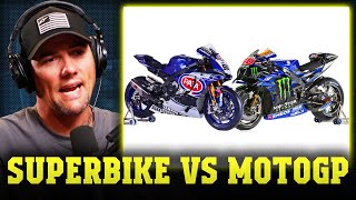 World Superbike VS MotoGP  Ben Spies tells the REAL DIFFERENCE Between Them [upl. by Enomar748]