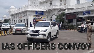 IAS Officers Convoy  Collector and DM High Security Convoy [upl. by Eelir626]