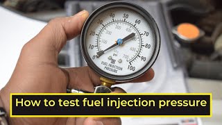 How To Check Fuel Pressure of Gasoline Engine  Using Innova Fuel Injection Pressure Tester Kit [upl. by Uzial]