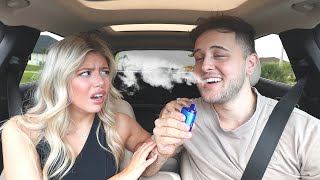 VAPE PRANK ON ANGRY FIANCÉ GONE WRONG [upl. by Mayce]