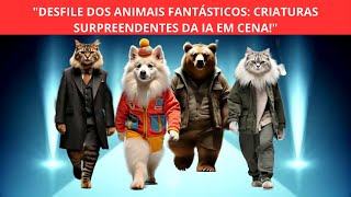 DESFILE DOS ANIMAIS FANTÁSTICOS CRIATURAS SURPREENDENTES DA IA EM CENA [upl. by Ellehsyt]