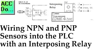 Wiring Interposing Relays  Isolating NPN and PNP Sensors into the PLC [upl. by Ailalue509]