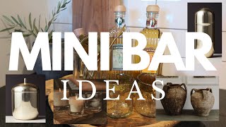 AT HOME MINI BAR IDEAS  MINI BAR TOUR  APARTMENT DECOR  BRANDY JACKSON [upl. by Airotcivairam]