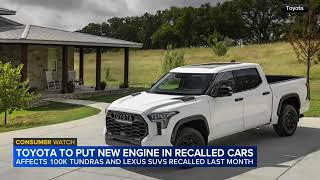 Toyota will put new engines into 100K Tundra trucks and Lexus SUVs after recall [upl. by Oibirot148]