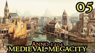 PATRICIANS  Anno 1404 MEGACITY  HARD amp IAAM Mod  City Builder Part 05 [upl. by Nehtanhoj]