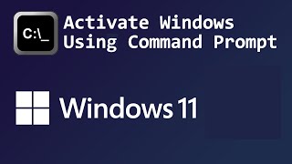 2024 How to Activate Windows 10 or 11 from Command Prompt [upl. by Tepper850]