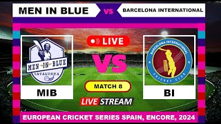 T10 Live  Men in Blue vs Barcelona International Live Cricket Score amp Commentary [upl. by Asirralc]