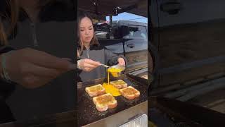 Garlic Bread Breakfast Sandwich  Blackstone Griddles [upl. by Massingill290]