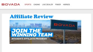 Bovada Affiliate Program Review 2024  Big Earning Potential [upl. by Adnarrim]