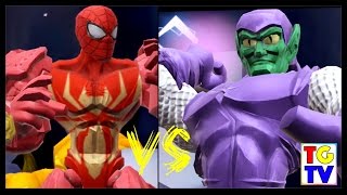 Marvel Super Hero Mashers Spiderman Green Goblin Level Battles Edited  Mix  Smash [upl. by Leira]