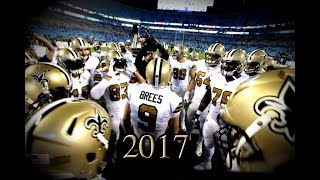 Drew Brees Pregame Huddles of 2017 [upl. by Asirehc459]