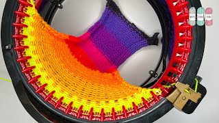 How to Knit a Flat Panel Works for Sentro amp Addi  Circular Knitting Machine Tutorial [upl. by Sabir39]