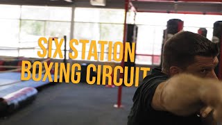 6 STATION BOXING FITNESS CIRCUIT Endurance Workout [upl. by Beaver]