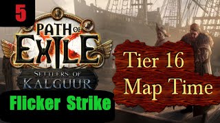 Right into Tier 16 Map  Flicker Strike Deadeye Ep 5  Path of Exile PoE Kalguur 325 [upl. by Leoline]