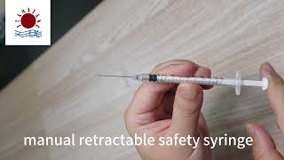 auto retractable and manual retractable syringe [upl. by Maren]