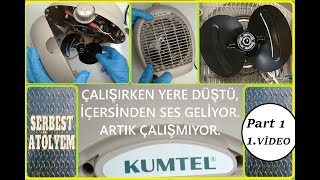 Kumtel Fanlı Elektrikli Isıtıcı tamiri BİRİNCİ VİDEO Kumtel Fan Electric Heater Repair [upl. by Eyla]