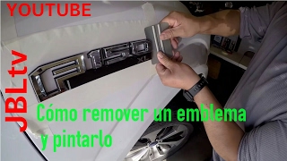 Como remover y pintar un emblema de auto 👌 [upl. by Nit42]