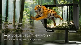 Acer SpatialLabs View Pro 27 Stereoscopic 3D Monitor  Acer [upl. by Varion]