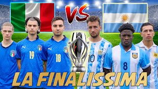 Italia VS Argentina FOOTBALL CHALLENGE wStardust House [upl. by Adnilemreh]