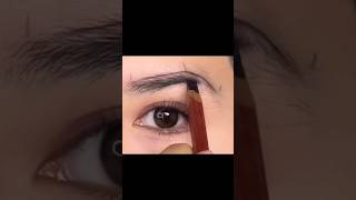 How to draw perfect Eyebrows shape using bobby pin✨️hackeyelinerforbegi nners shortsytshorts [upl. by Ahsiatal]