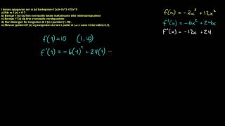 Forespørsel  Funksjonsdrøfting 1d  Finne likningen til tangenten i et punkt [upl. by Ahsinhoj]