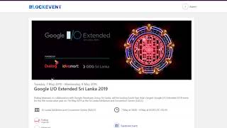 Google IO Extended Sri Lanka Registration Process  Blockeventtk [upl. by Enirac]