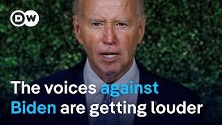 Pressure grows on Biden to end reelection bid  DW News [upl. by Sirois732]