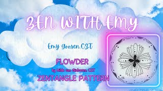 Flowder  flowder  flowder  Draw Zentangle pattern [upl. by Lette]