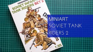 Miniart 135 Soviet Infantry Tank Riders 2 35310 Review [upl. by Taft]