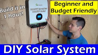 Beginner And Budget Friendly DIY Solar Power System Anyone can build this [upl. by Drofhsa]