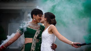 Spanish and Indian Lesbian Fusion Wedding [upl. by Nosnah]