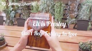 Cant Help Falling In Love kalimba cover [upl. by Eillek94]